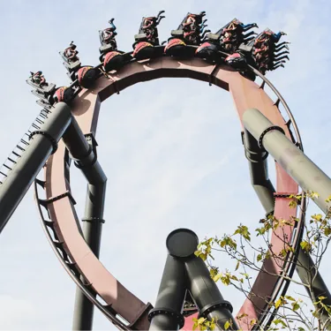 Nemesis Inferno Rollercoaster Loop Thorpe Park