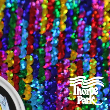 Sequins with a hidden pop badge