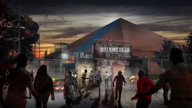 The Walking Dead The Ride Rollercoaster Exterior & Entrance