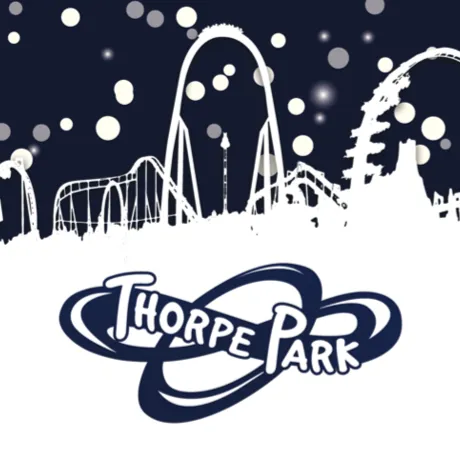 A christmas themed Thorpe Park visual